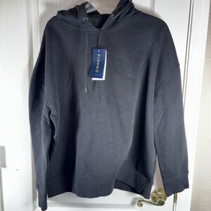 Piombo‎ Men's Pullover Hoodie Black Size M Casual Streetwear Sweatshirt
